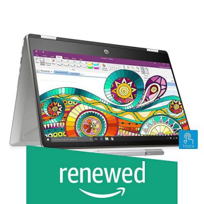 (Renewed) HP Pavilion x360 dh0045TX 2019 14-inch Laptop (8th Gen i7-8565U/16GB/512GB SSD/Windows 10 Home/2GB Graphics), Natural Silver