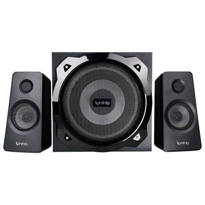 (Renewed) Infinity (JBL) Hardrock 210 Deep Bass 2.1 Channel Multimedia Speaker
