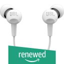 (Renewed) JBL C100SI in-Ear Headphones with Mic (White)...