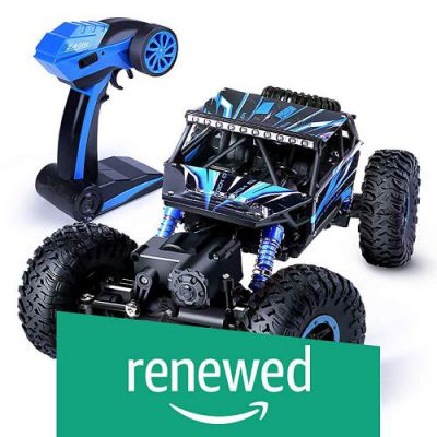 (Renewed) Jack Royal Original Rock Crawler 4 WD RC - Rally Car (1:18 Scale) (Multi-Color)
