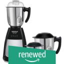 (Renewed) Maharaja Whiteline Joy Turbo 750-Watt Mixer Grinder with 3 Jars (Black/Silver)...
