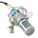 (Renewed) Powerpak BM 800 Silica Gel Professional Condenser Microphone with Metal Shock Mount (Blue)...