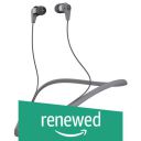 (Renewed) Skullcandy Ink’d Bluetooth Wireless in-Ear Earbuds with Mic (Street Gray/Chrome)...