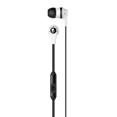 (Renewed) Skullcandy Ink'd Wired In-Earphone with Mic (White)