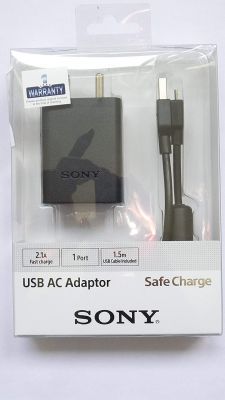 (Renewed) Sony CP-AD2A/BCAB AC Adapter with Micro USB Cable (Black)
