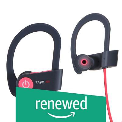 (Renewed) Zakk V1 Air in-Ear Bluetooth Earphone with Mic (Red)