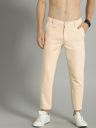 Roadster Regular Fit Men Cream Trousers...