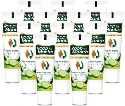Roop Mantra Face Wash 20ml, Pack of 12 - Cucumber Face Wash for Men & Women - Travel Size Face Wash 