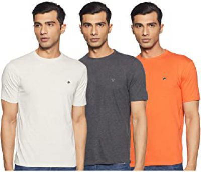 Ruggers by Unlimited Men's Solid Regular Fit T-Shirt (Pack of 3) (Colors & Print May Vary)