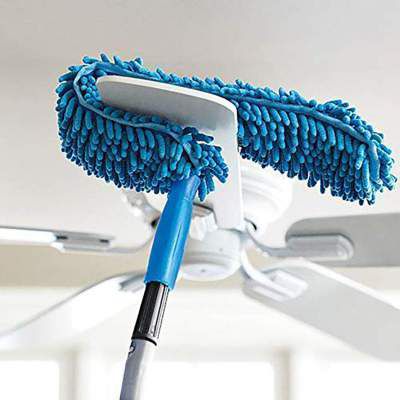 SKYTONE Foldable Microfiber Fan Cleaning Duster,Flexible Fan mop