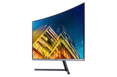 Samsung 32 Inch UHD Sleek Curved Monitor with Three Side Bezel Less & 1 Billion Colors - LU32R590CWWXXL