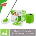 Scotch-Brite Jumper Spin Mop with Round and Flat Heads with Refill...