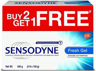 Sensodyne Sensitive Toothpaste - Fresh Gel (Buy 2 Get 1 Free)