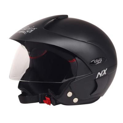 Sepia NX Rider Open Face Helmet with Peak (Matt Black, M)