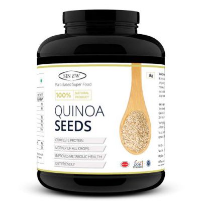 Sinew Nutrition Gluten Free White Quinoa Seeds, 5 kg