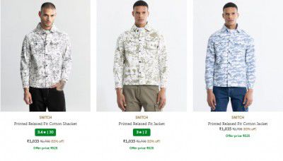 Snitch Mens Jackets Upto 65% Off