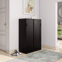 Solimo Aquilla Engineered Wood Particle Board Wenge Finish Storage Unit with 2 Door (Sliding) ,Brown...