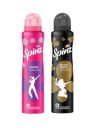 SpinZ New Exotic & Black Magic Aerosol Perfumed Deo For Women,200Ml X 2...