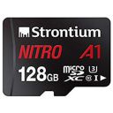 Strontium Nitro A1 128GB Micro SDXC Memory Card 100MB/s A1 UHS-I U3 Class 10 with High Speed Adapter for Smartphones Tablets Drones Action Cams (SRN128GTFU3A1A)...