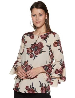 Styleville Women's Floral Regular Fit Top
