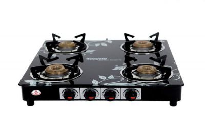 Suryajwala Glass Top 4 Burner Gas Stove