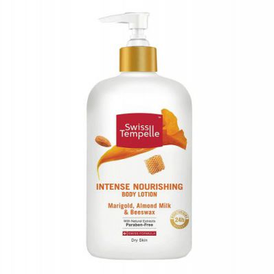 Swiss Tempelle Body Lotion - Intense Nourishing, Beeswax, Marigold & Almond Milk, 250 ml