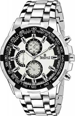 Swisstyle Anolog White Dial Men Watch-SS-GR198-WHT-CH