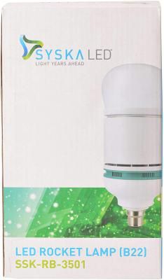 Syska SSKk35W Base B22 35-Watt LED Rocket Lamp (White)