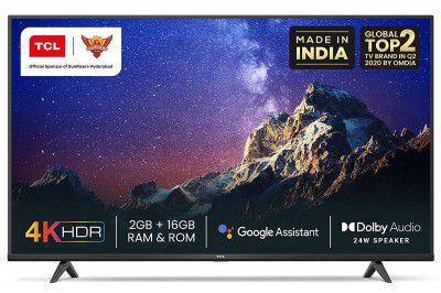TCL 50" 4K Ultra HD Certified Android Smart LED TV 50P615