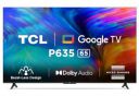 TCL 65" Bezel-Less Series 4K Ultra HD Smart LED Google TV 65P635 (Black)...