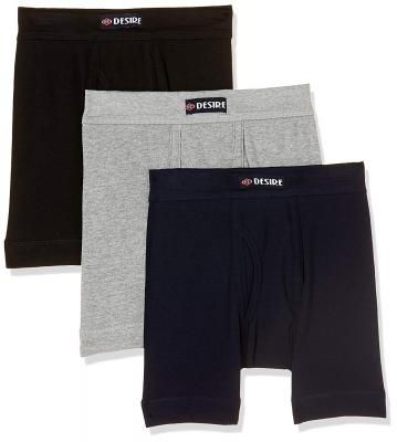 TT Men's Plain Cotton Trunks (Pack of 3)
