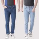 Teesort Slim Men Multicolor Jeans (Pack of 2)...
