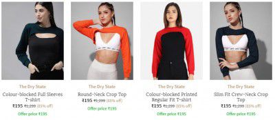 The DRY STATE Women's T-shirt Upto 85% Off