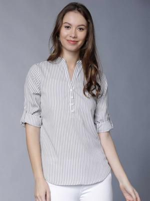 Tokyo Talkies Casual Full Sleeve Printed Women Multicolor Top