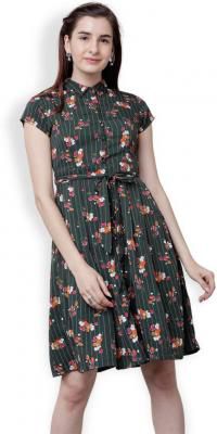 Tokyo Talkies Women Shirt Green Dress