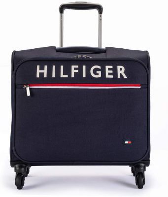 Tommy Hilfiger Orlean Plus 45cm Polyester Overnighter Unisex Trolley Bag-Navy Blue