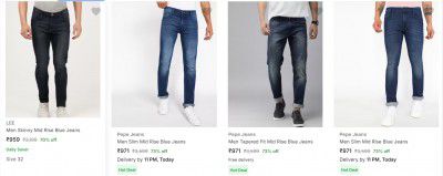 Top Branded Jeans for mens Upto 73% Off