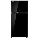Toshiba 661 Litres 2 Star Frost Free Real Inverter Double Door Refrigerator (GR-AG66INA, Black Glass)...