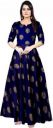 Trendy Fab Women Fit and Flare Dark Blue Dress...