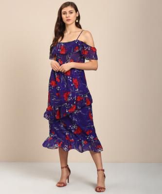 Trendyol Women Layered Purple Dress