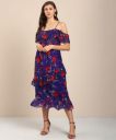 Trendyol Women Layered Purple Dress...
