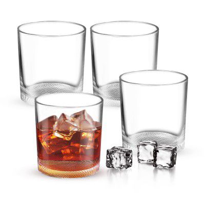 Treo by Milton Aether Glass 413 ml 4 Pcs Set, Transparent