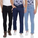 Tribewear Men Multicolor Jeans | Pack of 3...