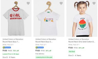United Colors Of Benetton Clothing Starting @ ₹149