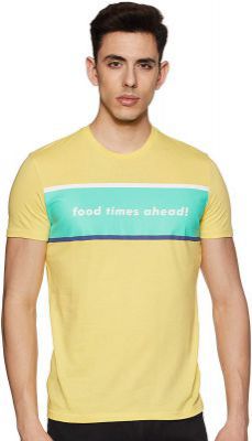 United Colors of Benetton Men's Printed Regular fit T-Shirt