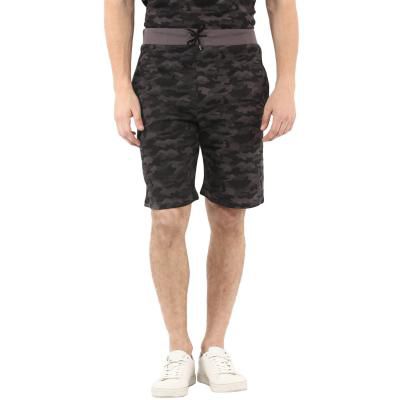 Urbano Fashion Mens Camouflage / Military Printed Grey Cotton Shorts