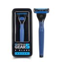 Ustraa Gear 5 Shaving Razor (Handle + Blade) - Blue...