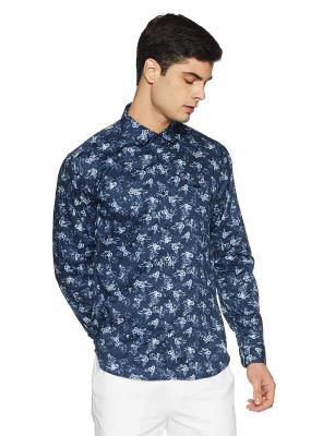 V Dot Men's Printed Slim Fit Casual Shirt
