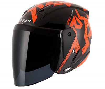Vega Lark Victor Dull Black Neon Yellow Helmet, M