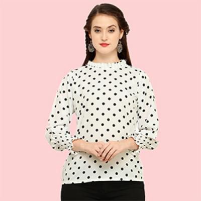 Vrati Fashion Women's Printed Tunic Short Top

